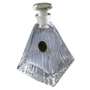 RCR ROYAL CRYSTAL ROCK 5" PYRAMID CRYSTAL PERFUME BOTTLE/STOPPER/SEAL/SALE!